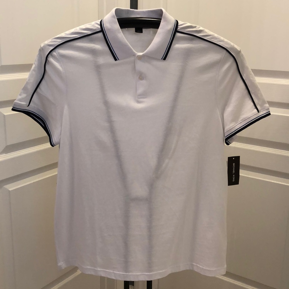 Michael Kors Shoulder Logo Polo Shirt/New